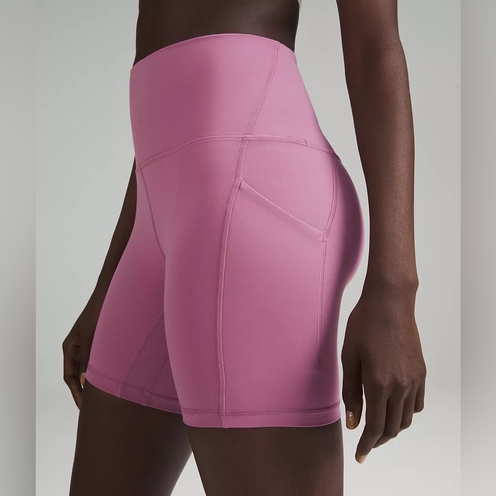 NWT LuluLemon Align Short 6” w Pockets, Velvet Dust, Size 6